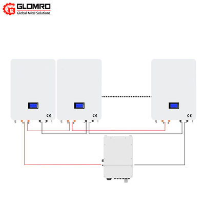 Wall Mounted Solar Lithium Ion Battery 48v 100Ah 200Ah 300ah LiFePO4 24v 5kwh Power Wall 2-9 Units